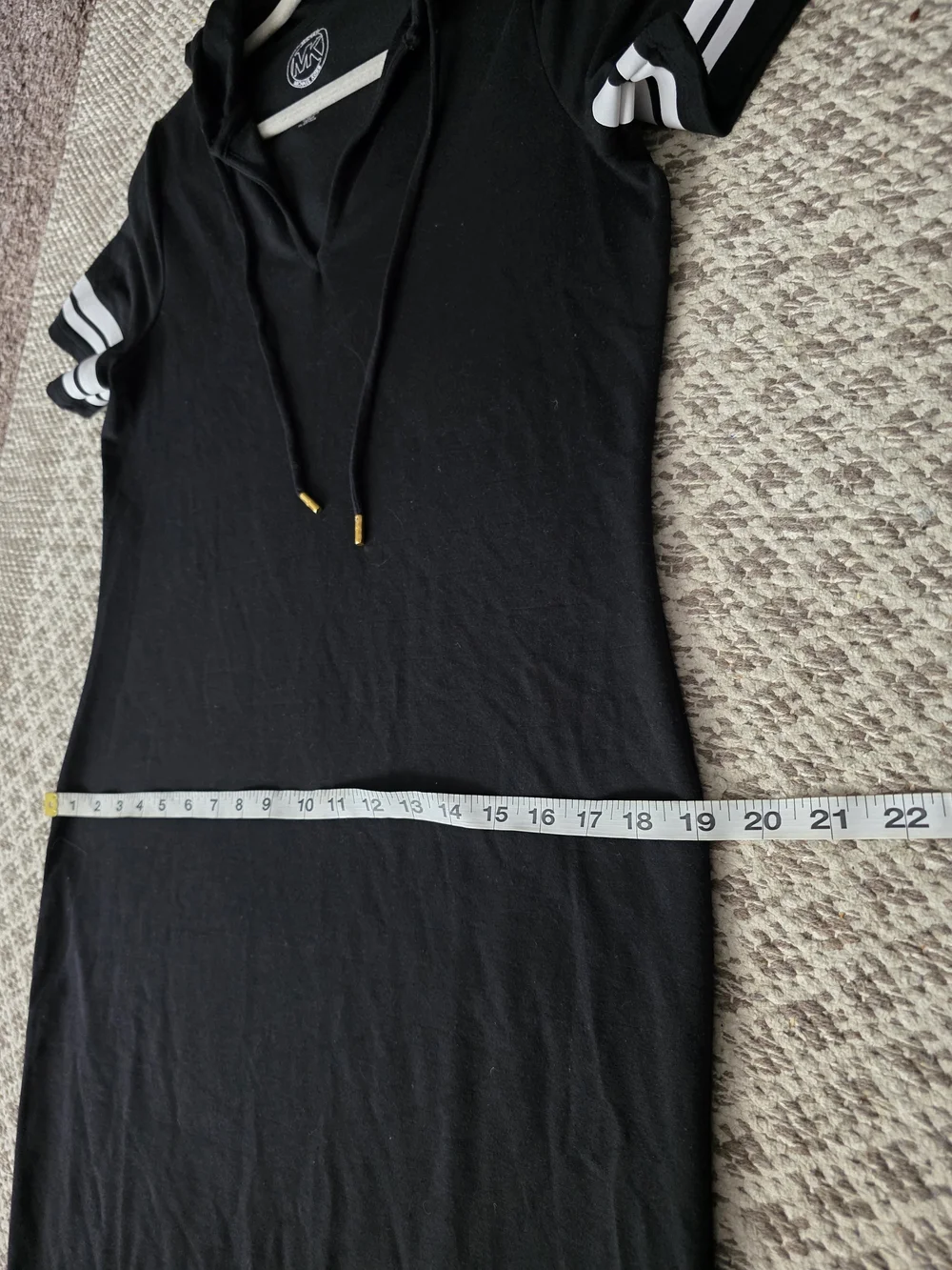 Michael Kors Black Sport Dress with Hood
